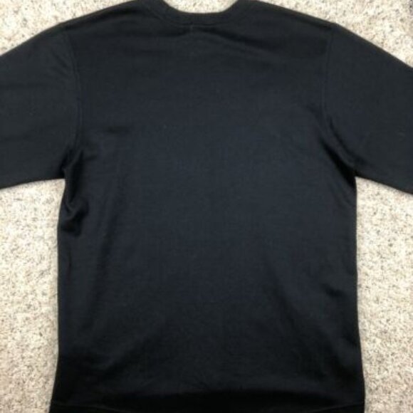 Eddie Bauer EBTEK Pullover Black Large Polyester Lightweight With Logo Sweater - Picture 6 of 6